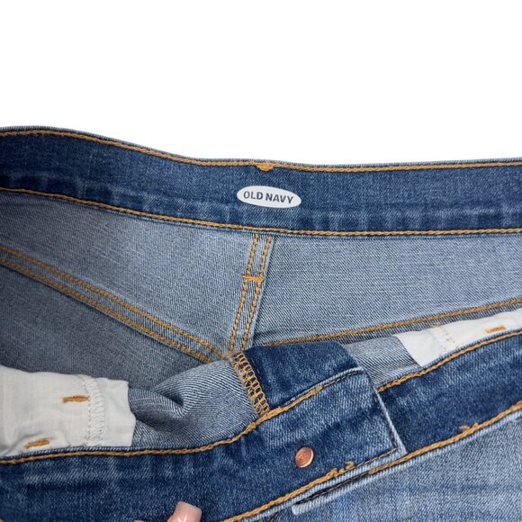 Old Navy Womens Blue Denim Jean Shorts Size 14 --NEW - Picture 4 of 11